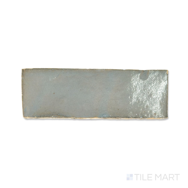 Zellige Classique Gris Perle 2X6 Glossy Terracotta Subway Hand Cut Tile