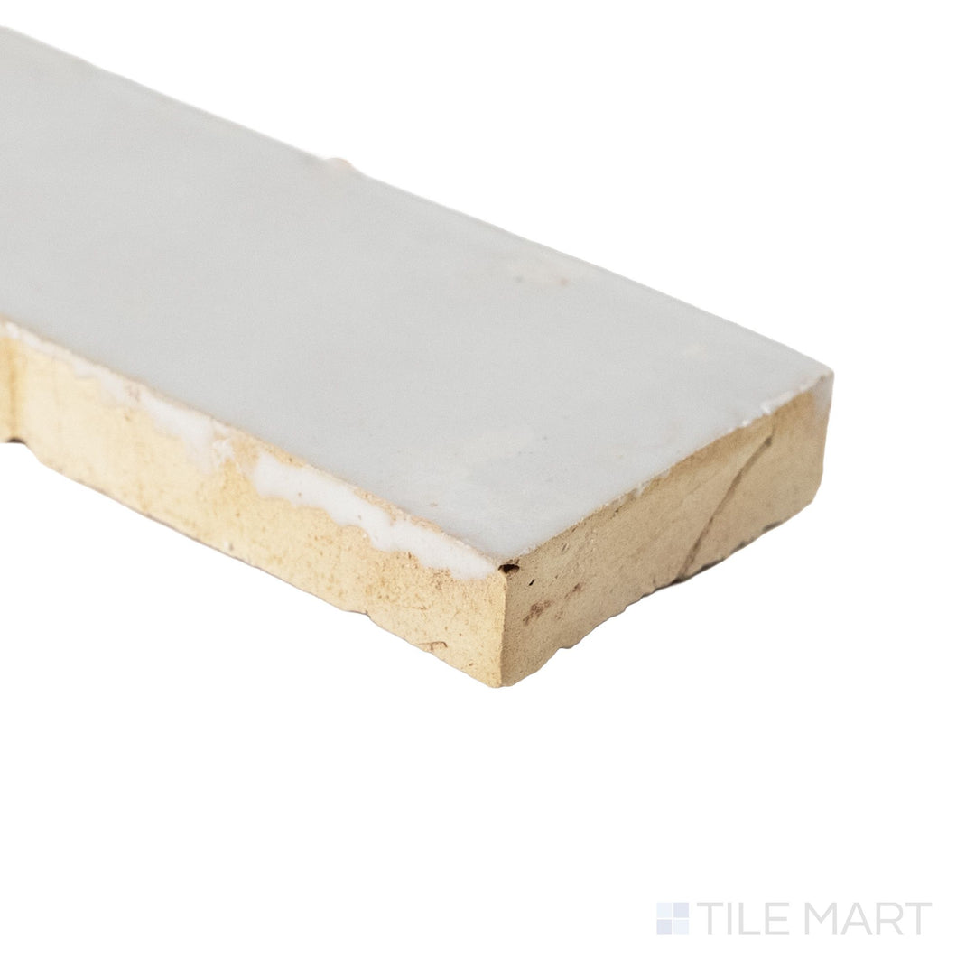 Zellige Classique Lambswool 2X6 Glossy Terracotta Subway Hand Cut Tile