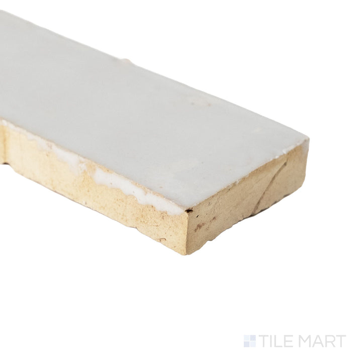 Zellige Classique Lambswool 2X6 Glossy Terracotta Subway Hand Cut Tile