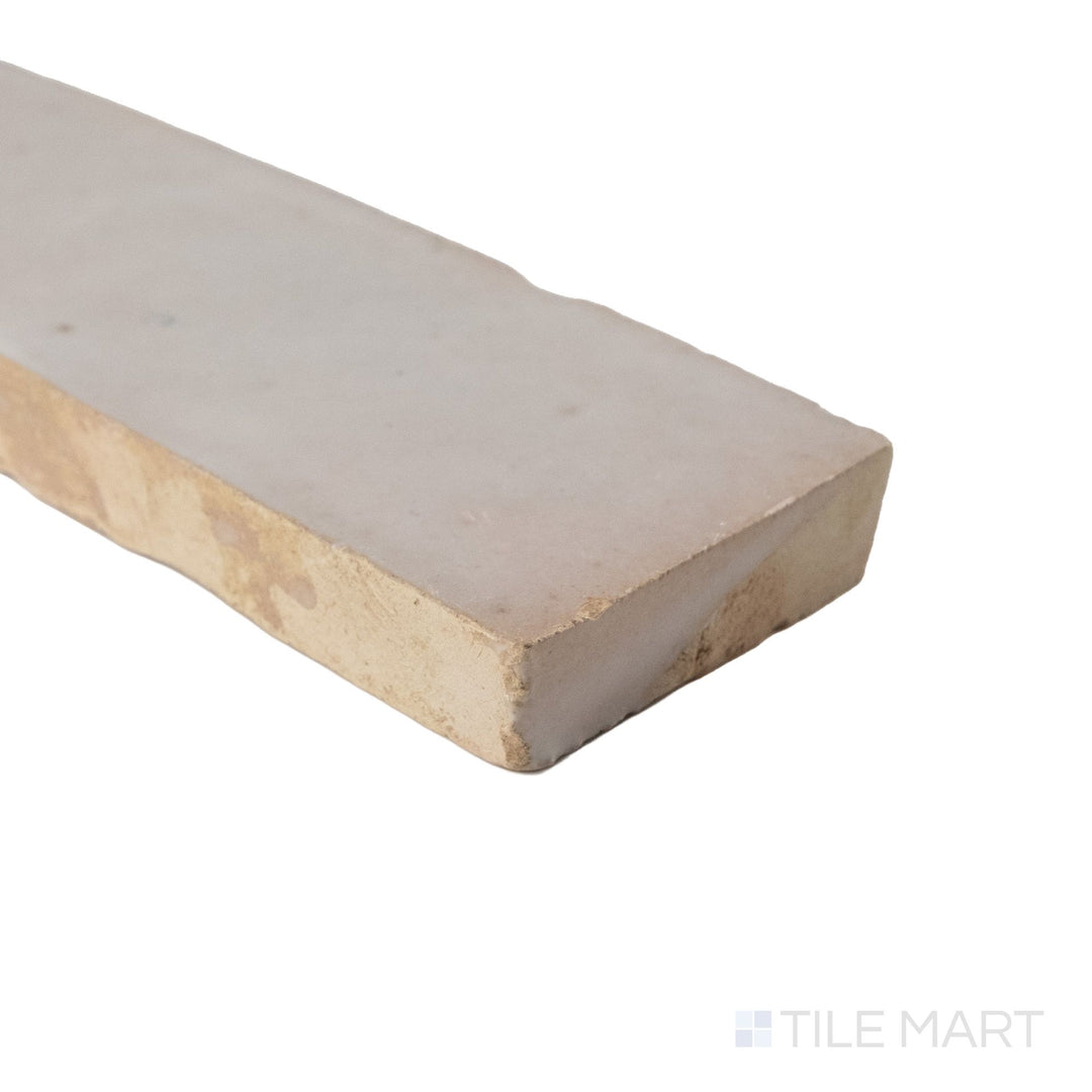Zellige Classique Sahara Rose 2X6 Glossy Terracotta Subway Hand Cut Tile