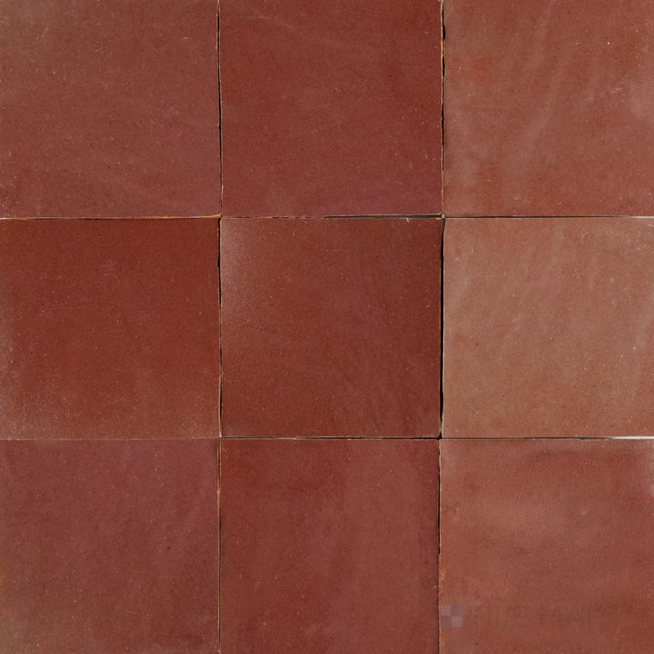 Zellige Classique Al Hamra 4X4 Glossy Terracotta Hand Cut Tile