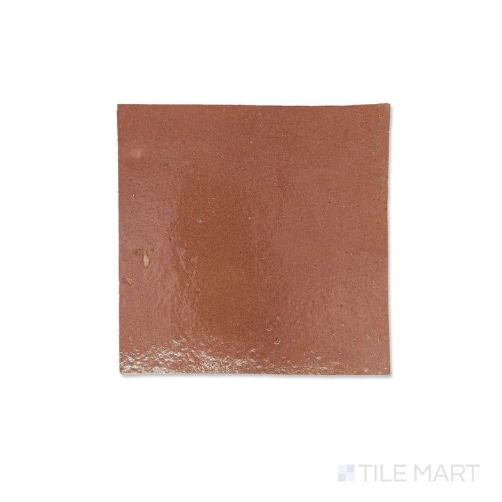 Zellige Classique Al Hamra 4X4 Glossy Terracotta Hand Cut Tile