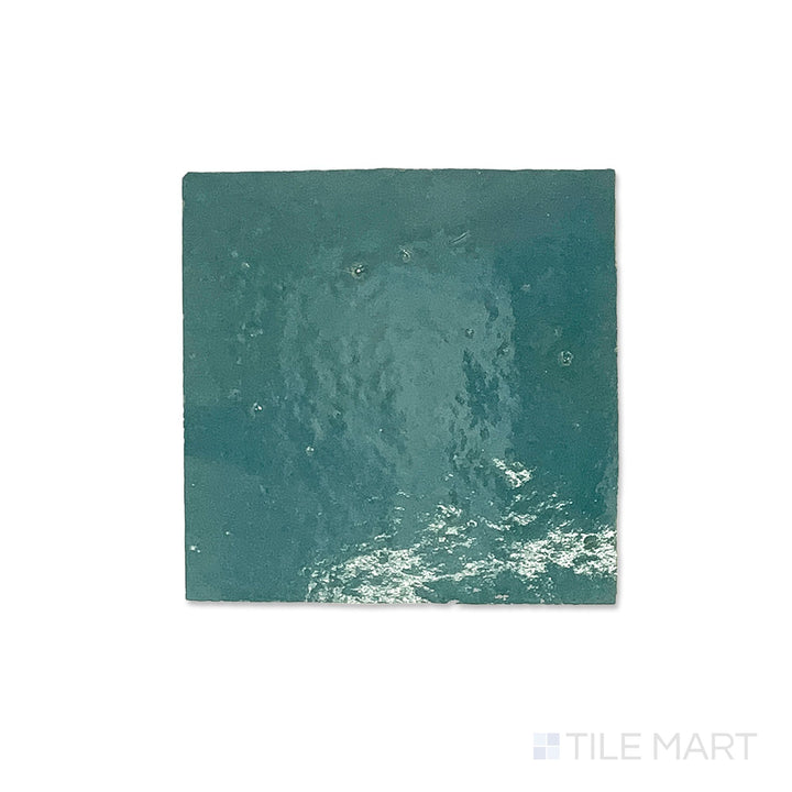 Zellige Classique Blue City 4X4 Glossy Terracotta Hand Cut Tile