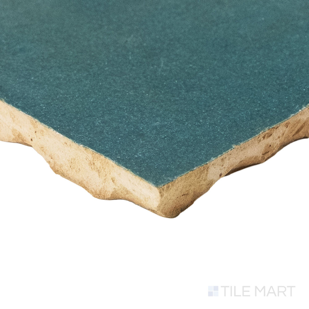 Zellige Classique Blue City 4X4 Glossy Terracotta Hand Cut Tile