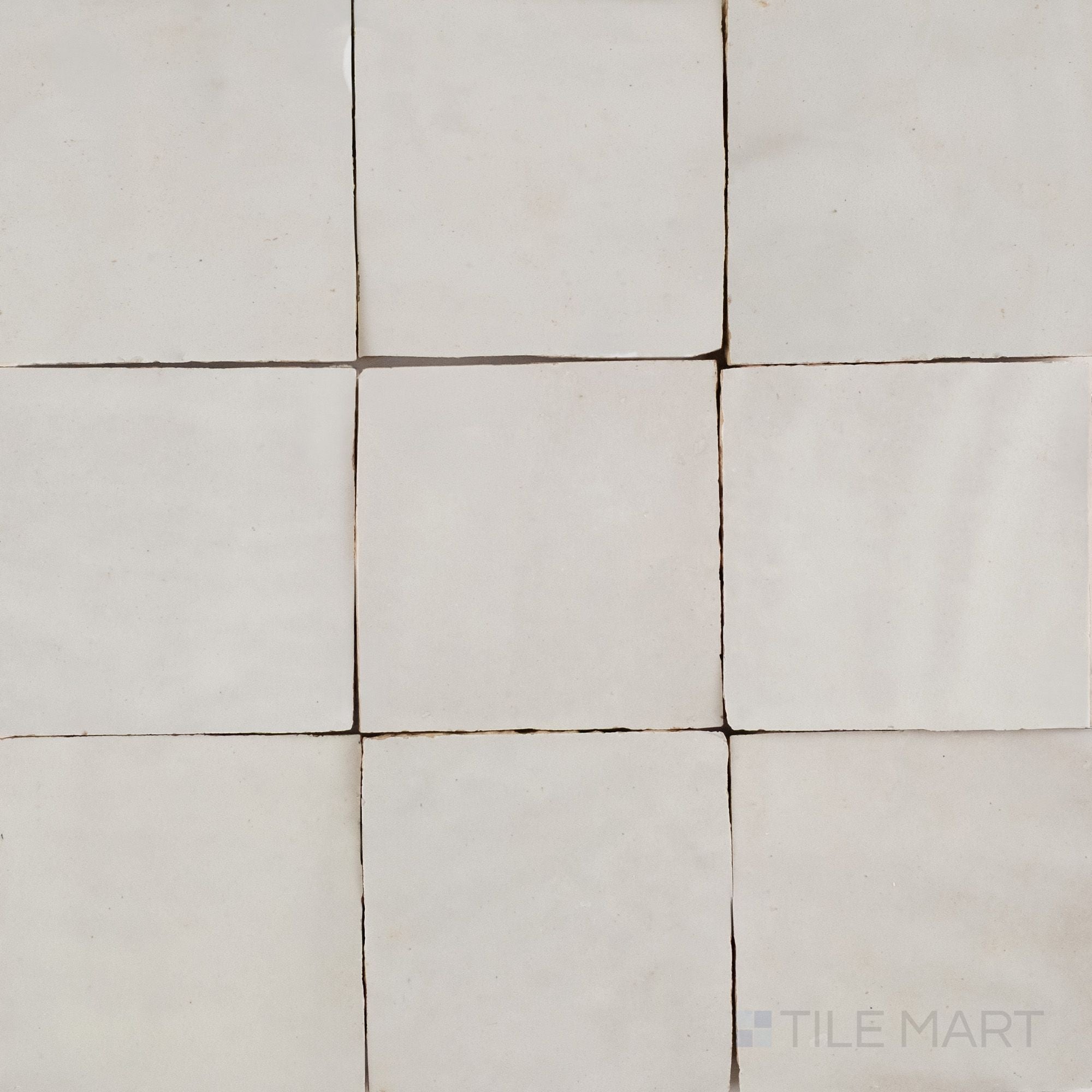 Zellige Classique Lambswool 4X4 Glossy Terracotta Hand Cut Tile