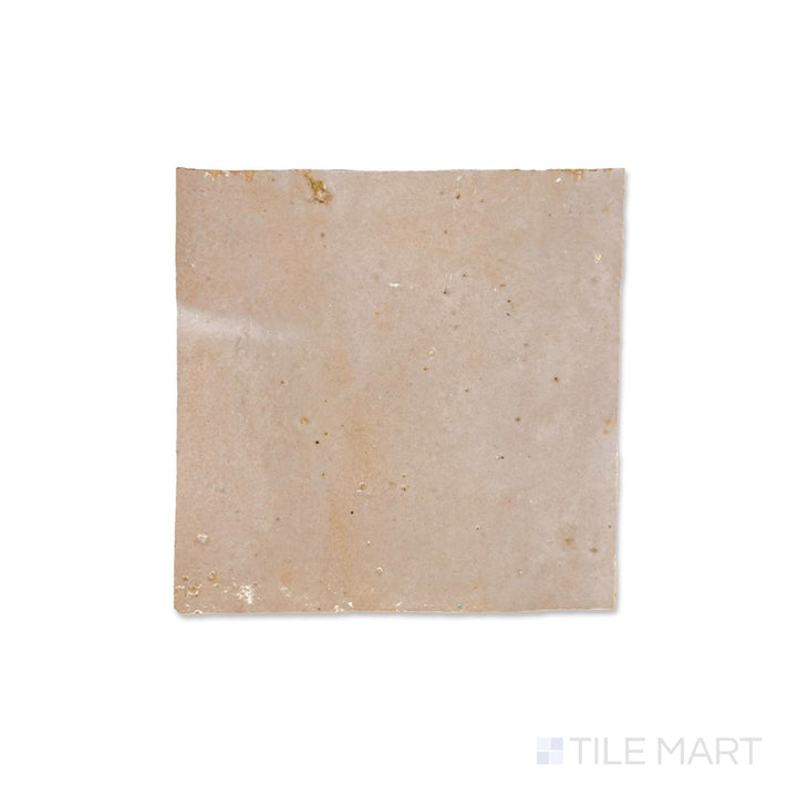 Zellige Classique Sahara Rose 4X4 Glossy Terracotta Hand Cut Tile