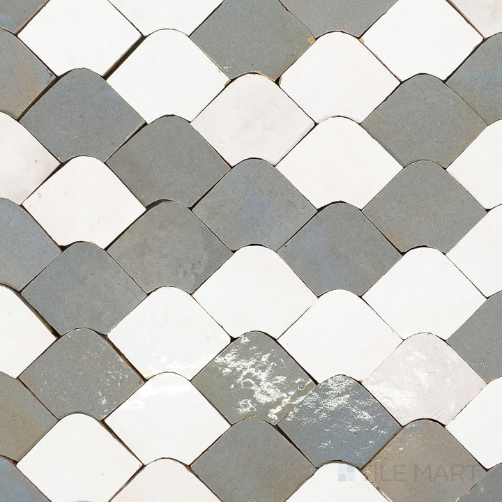 Zellige Classique Multi Color Chouari Glossy Terracotta Hand Cut Mosaic