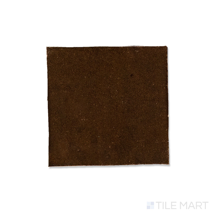 Zellige Bespoke Espresso Noire 4X4 Glossy Terracotta Hand Cut Tile