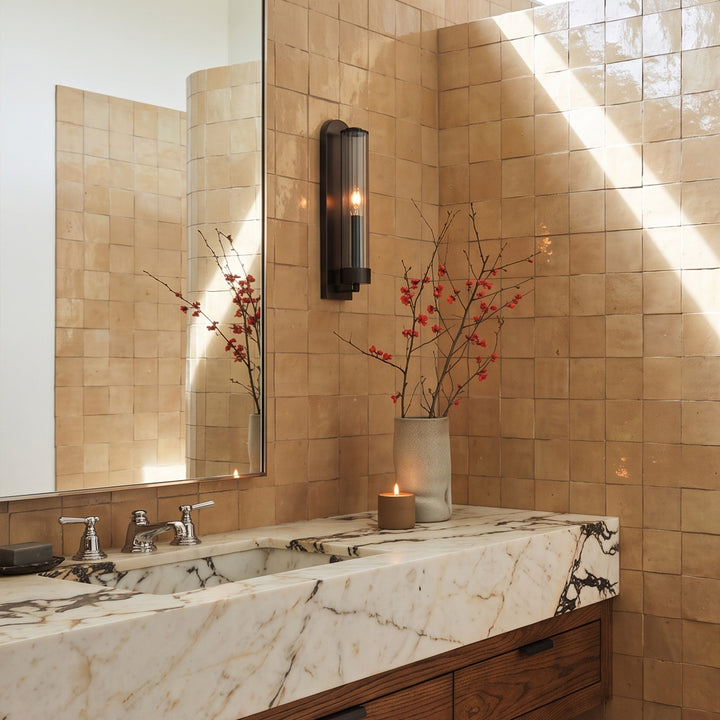 Zellige Bespoke Nomad Sand 4X4 Glossy Terracotta Hand Cut Tile