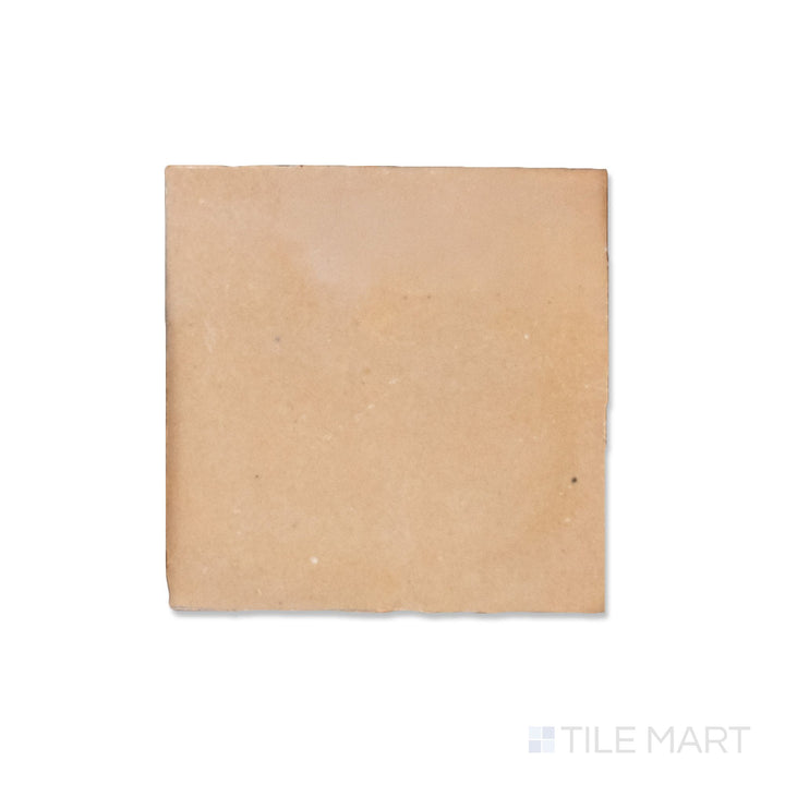 Zellige Bespoke Nomad Sand 4X4 Glossy Terracotta Hand Cut Tile