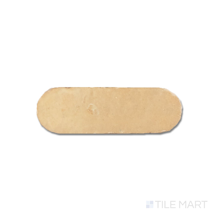 Zellige Bespoke Nomad Sand 2X6 Long Oval Glossy Terracotta Subway Hand Cut Tile