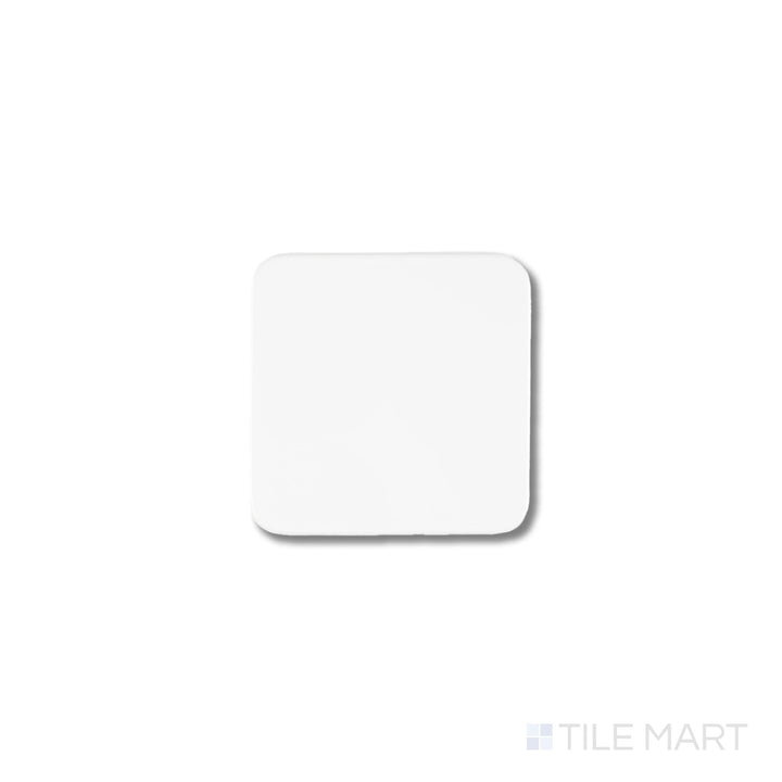 Curves Halo Ice 6x6 glossy ceramic tile shown from above, with a luminous icy surface and balanced square shape for stylish tile layouts