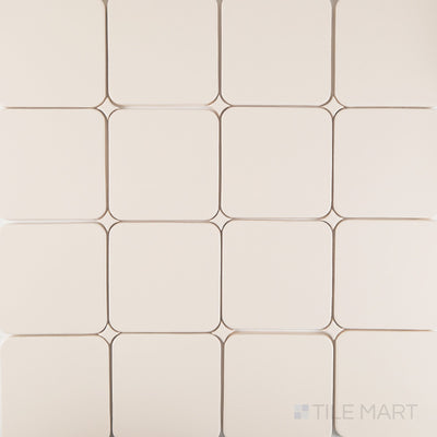 Curves Halo Ivory 6X6 Glossy Ceramic