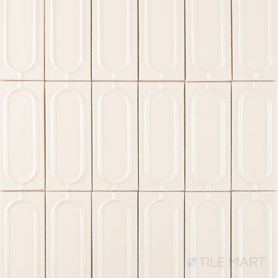 Curves Sophee Ivory 2.5X6 Glossy Ceramic