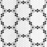 Geometro Bourges Classic 3/8" Hexagon Matte Recycled Glass Mosaic