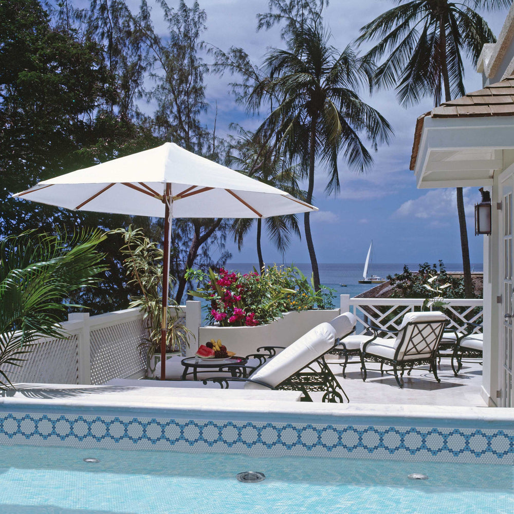 A contemporary interior view featuring Geometro Bourges Coastal 3/8