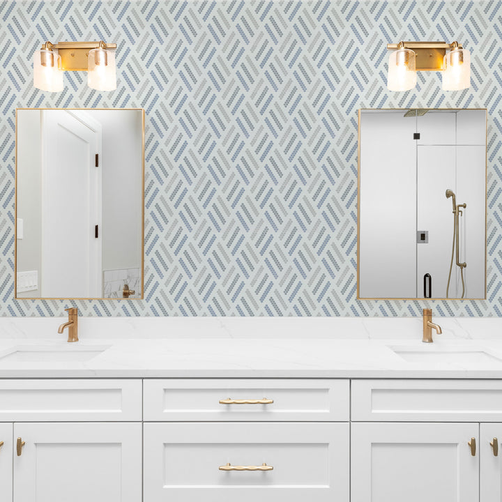 A retro hexagon pattern in matte recycled glass, Geometro Missoni Retro mosaic creates a vintage-inspired yet modern appeal.