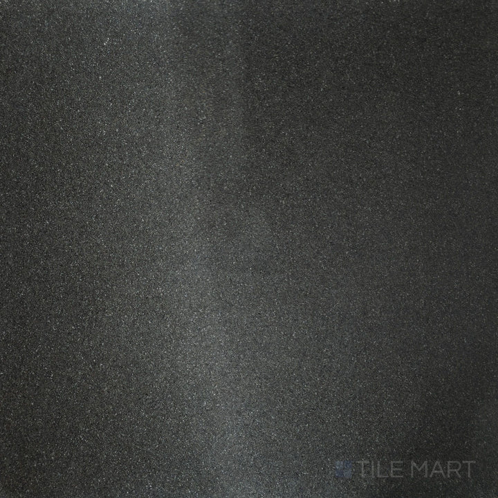 Overhead image of Absolute Black Granite 24x24 flamed tile, featuring a rough flamed texture that enhances the stone's natural beauty.