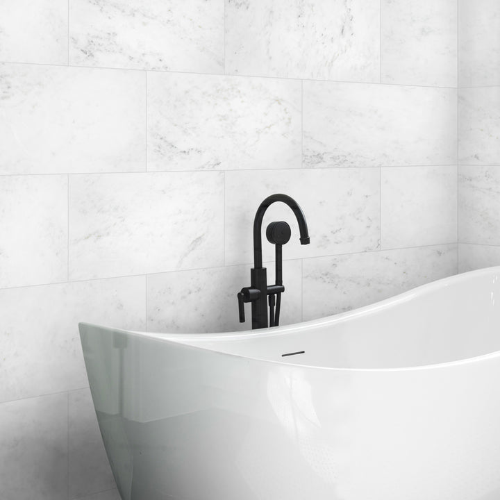 A refined white marble with subtle veining, Oriental White Marble 6x12 honed tile delivers a timeless and sophisticated look.