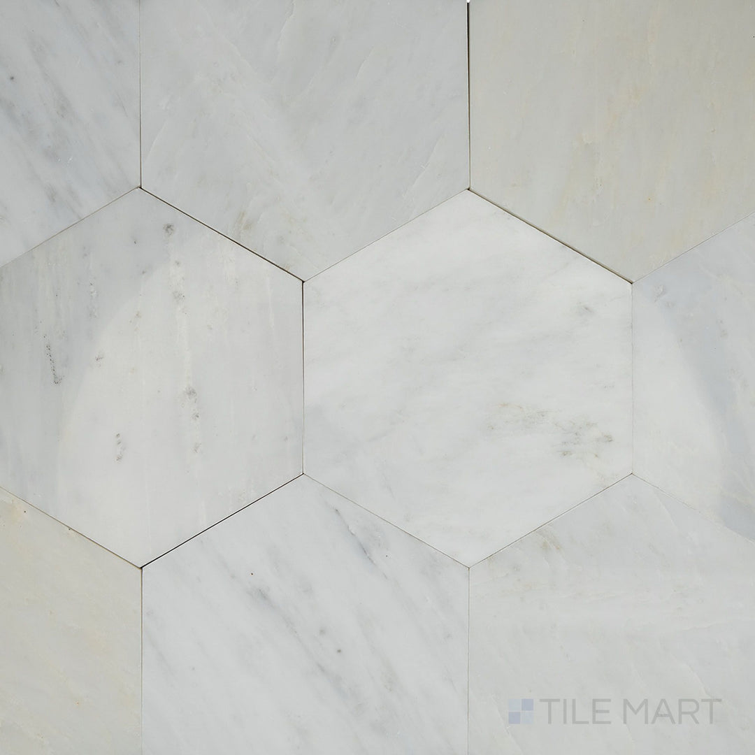 Overhead image of Oriental White Marble 6