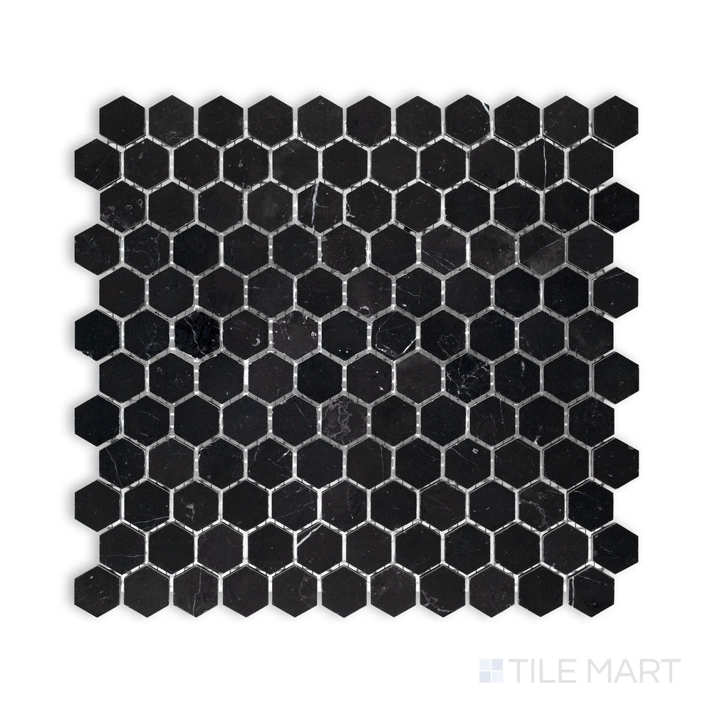 A fine-detail shot of Negro Marquina Marble 1