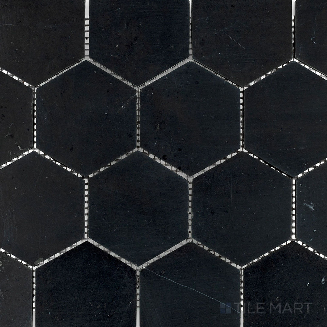 Overhead image of Negro Marquina Marble 3