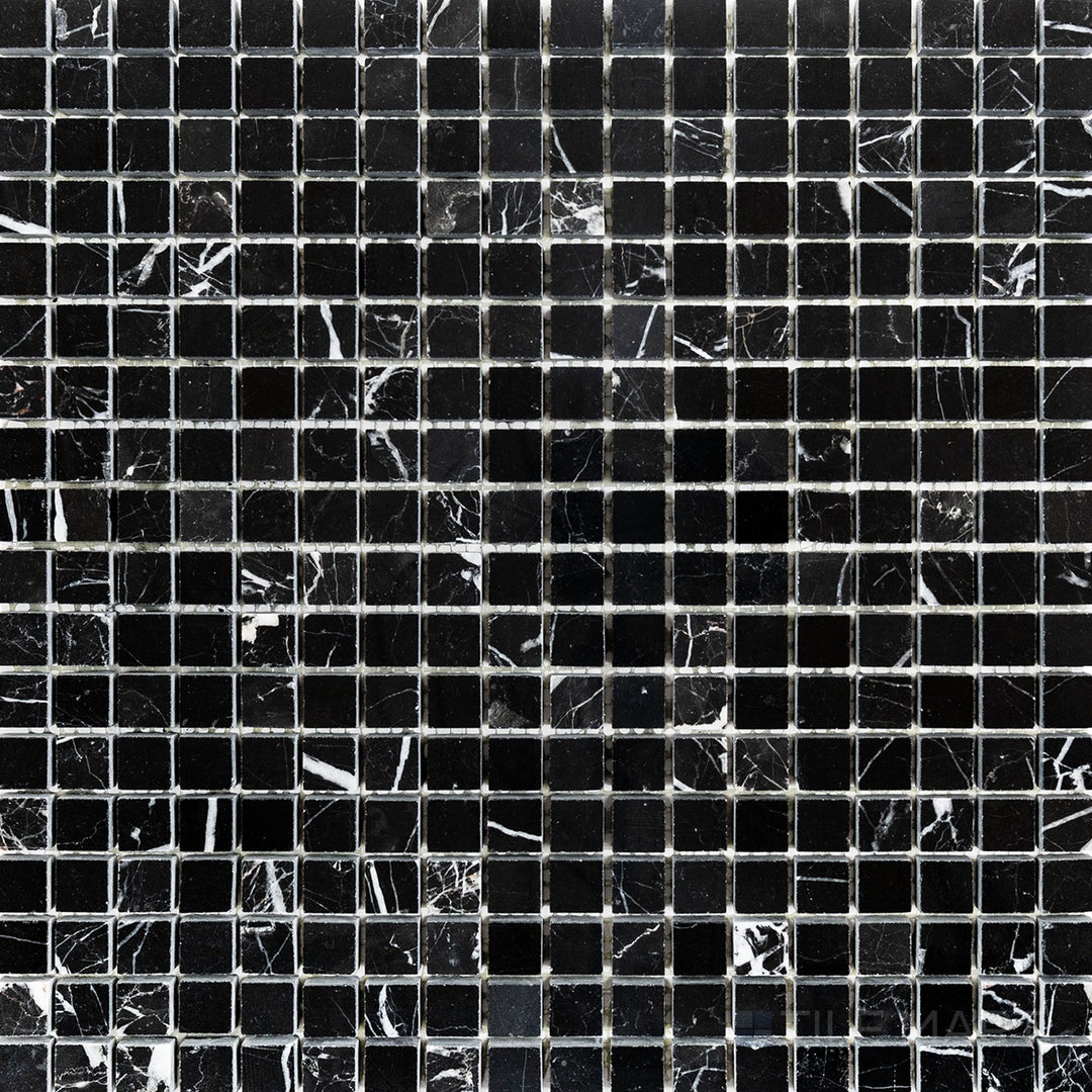 Top-view photo of Negro Marquina Marble 5/8