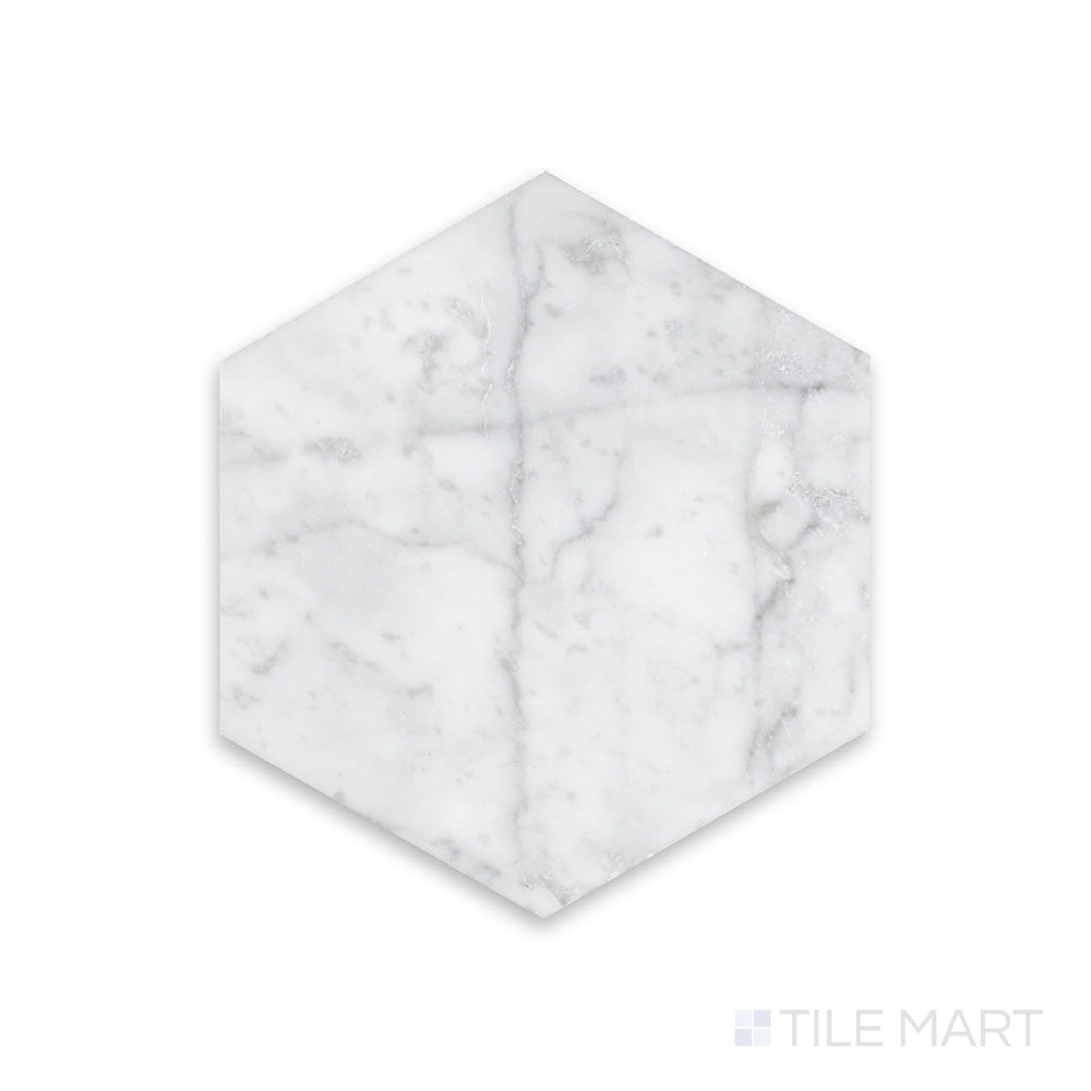 Full view from above of White Carrara Marble 6