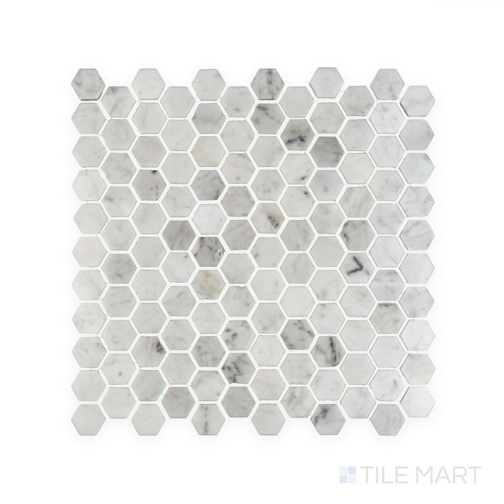 Tile showcase of White Carrara Marble 1