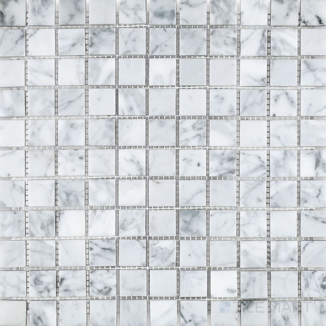 Overhead shot of White Carrara Marble 1