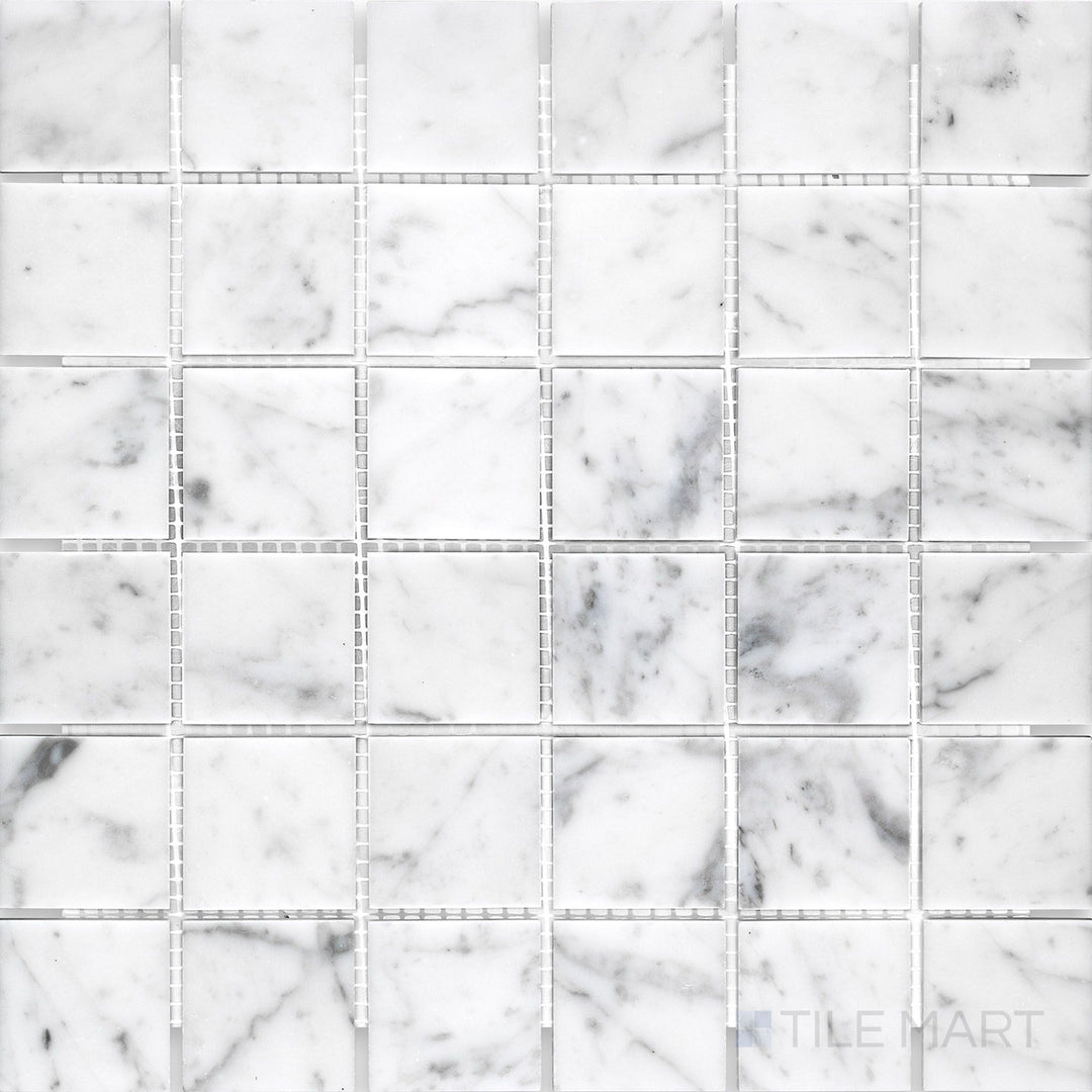 Overhead perspective of White Carrara Marble 2
