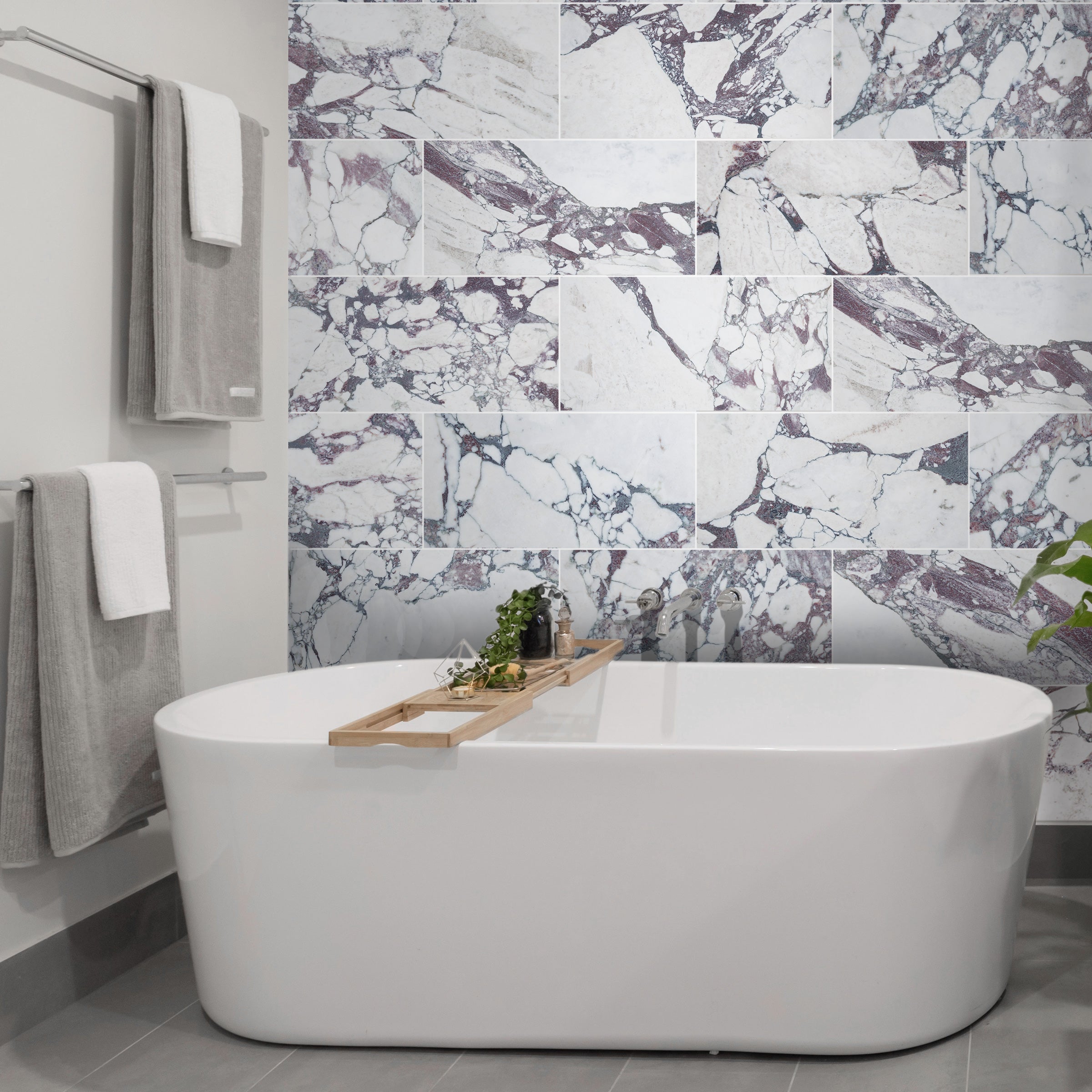 Calacatta Viola 12X24 Polished Marble Tile | Tilemart