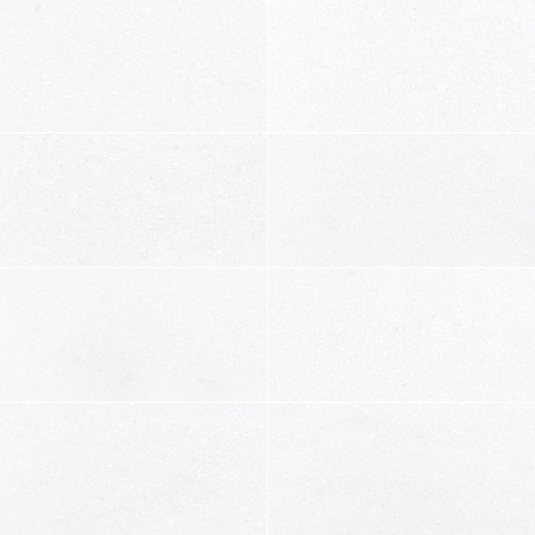Thassos White Marble 6x12 Honed Tile offers a smooth matte finish and generous sizing for a subtle, refined look.