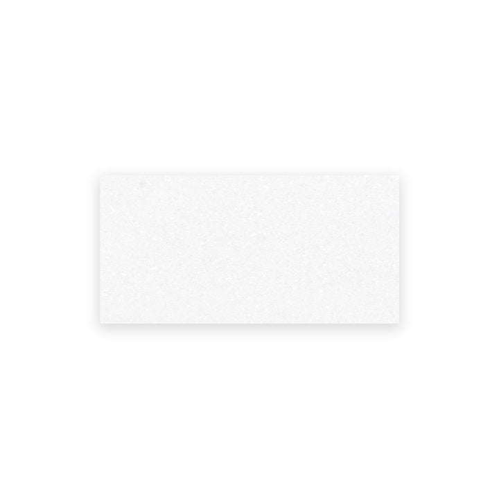 Top-view of Thassos White Marble 6x12 tile in honed finish, featuring smooth texture and brilliant white hues for a timeless look.