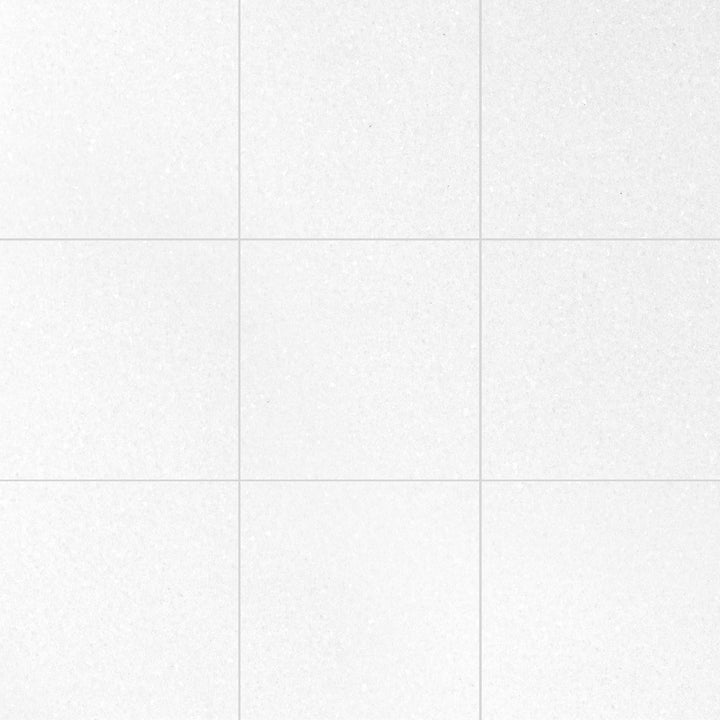 Thassos White Marble 12x12 Honed Tile features a balanced matte surface and consistent white coloring ideal for sophisticated simplicity.