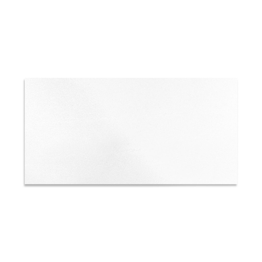 Overhead shot of Thassos White Marble 12x24 polished tile, providing elongated format and glossy brilliance for striking visual appeal.