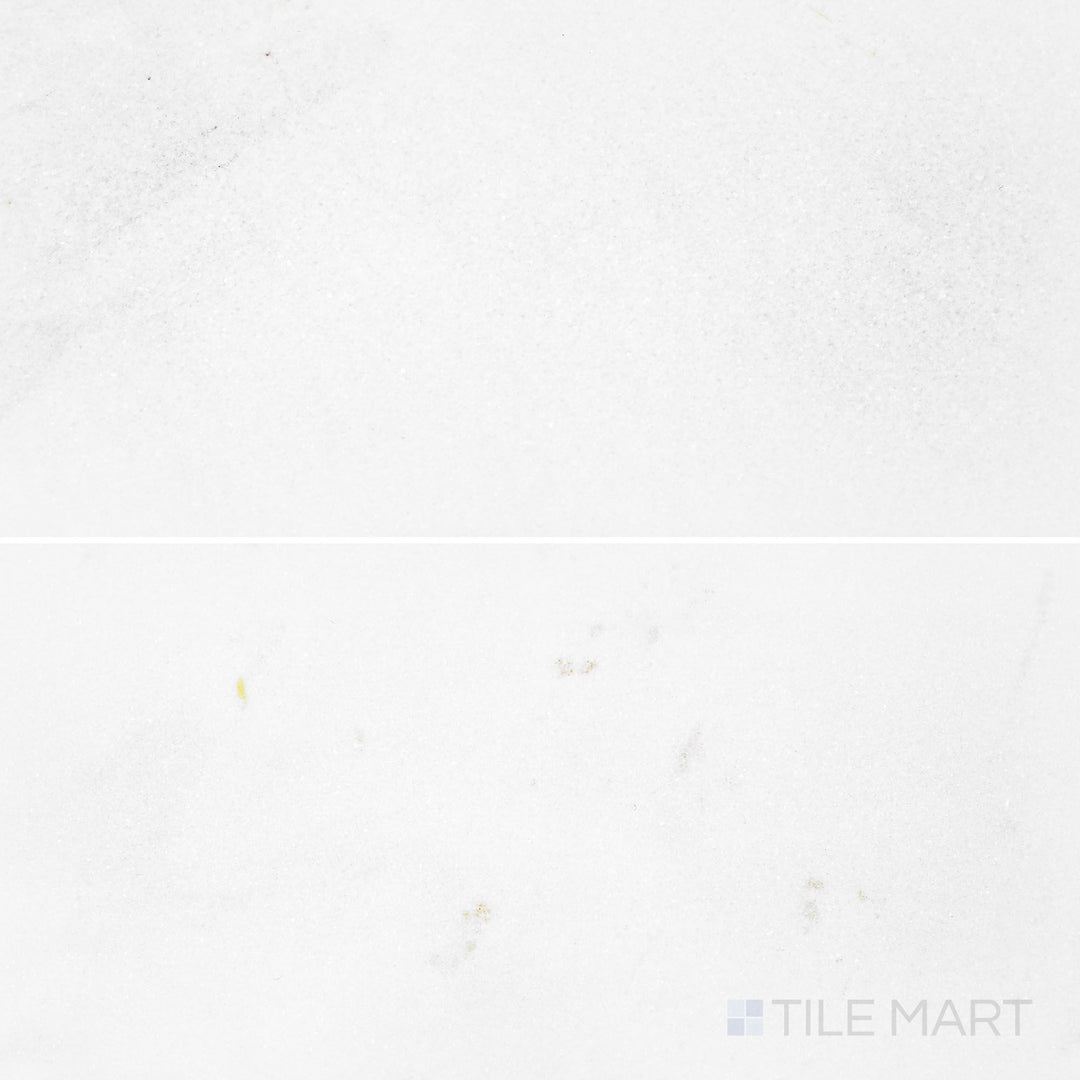 Overview of Thassos White Marble 6x12 Honed Tile offering a matte finish and clean proportions ideal for classic rectangular installations.