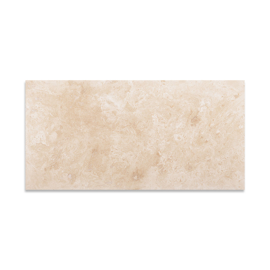Ivory Premium Travertine 12X24 Filled And Honed – Tilemart