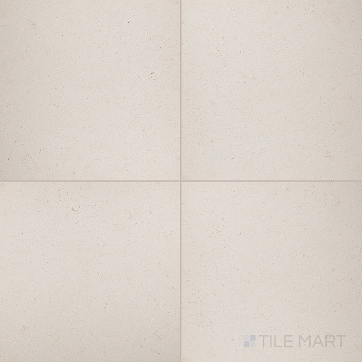 Porto Beige limestone 18x18 tile showcasing a honed surface and warm neutral tones