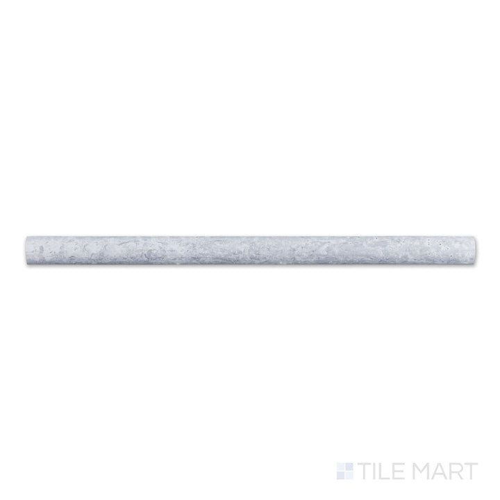 Haisa Blue Marble 0.75x12 honed standard liner, featuring linear striations in blue-gray tones with a smooth finish.