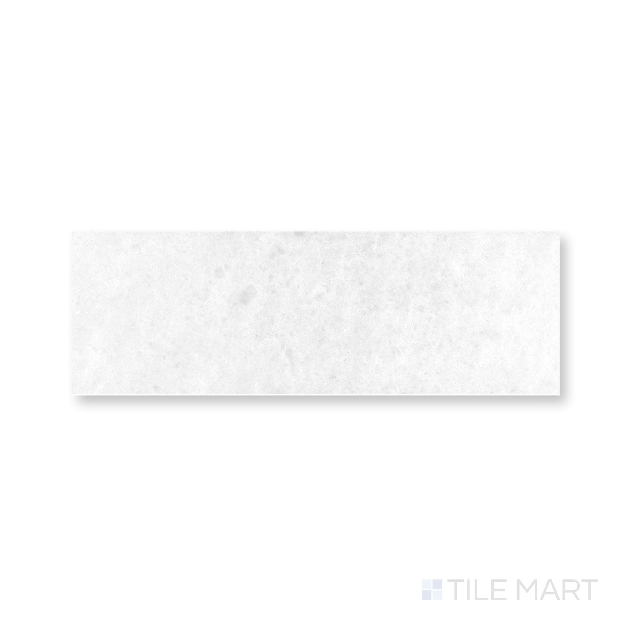 Polar White 4X12 Polished Marble Subway Tile | Tilemart