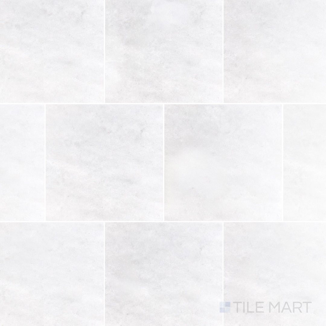 Polar White marble 12x12 tile with a polished finish and crisp reflective detail