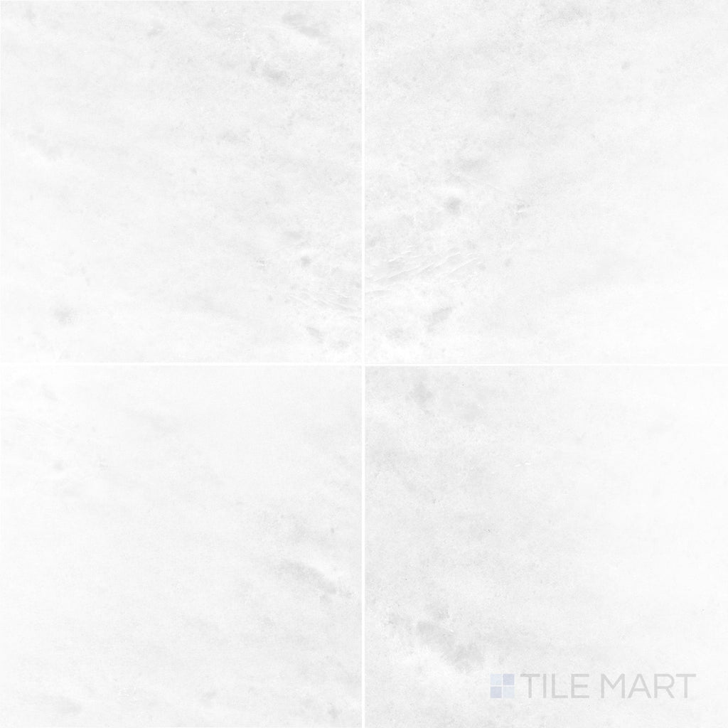 Polar White 18X18 Polished Marble Tile | Tilemart