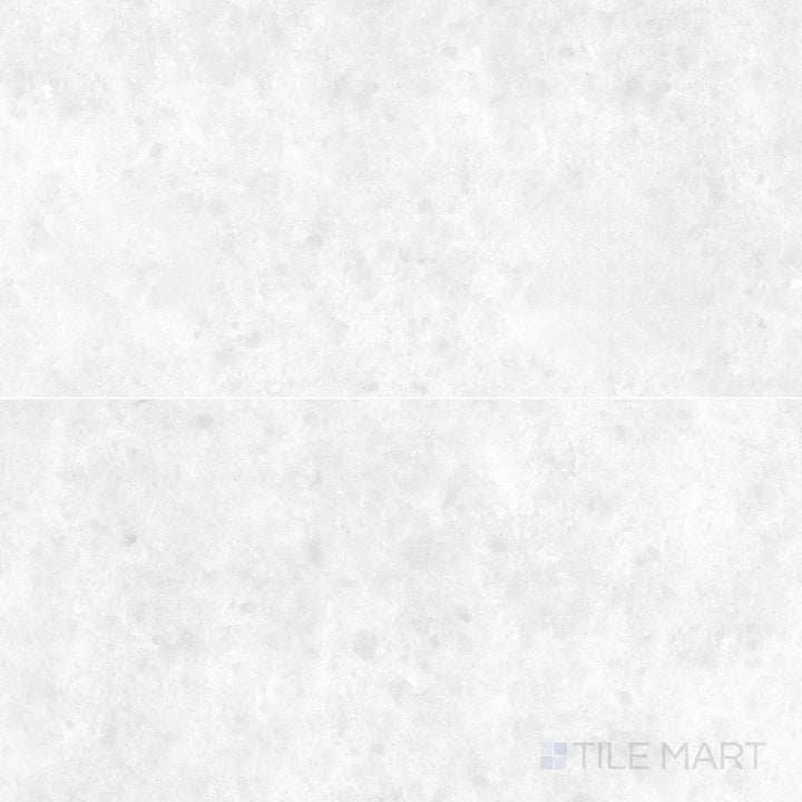 Polar White marble 18x36 tile showcasing a polished surface and clean linear veining