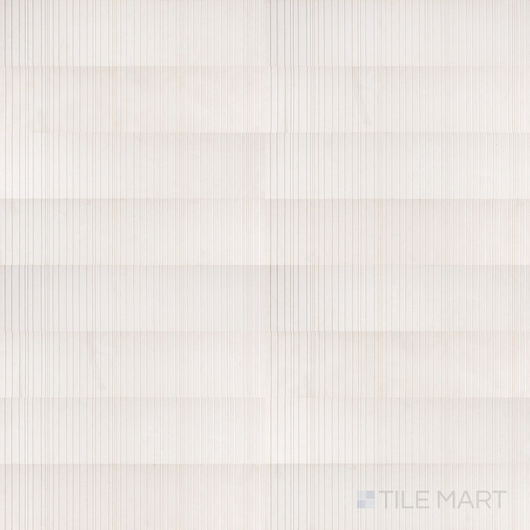 Ravello Lymbra limestone 6x24 fence tile featuring linear texture and natural tonal depth