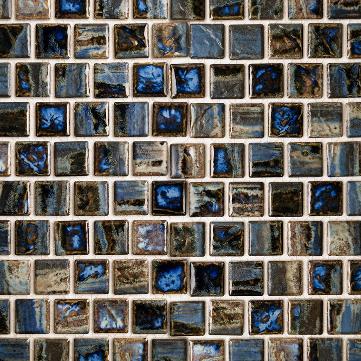 A bird's-eye view capturing the NAMI SHORELINE 1X1 in GLOSSY finish. Its design is suited for modern settings where texture and tone are essential.