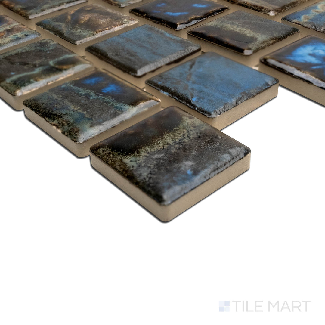 Nami 1-1/8X1-1/9 Square Shoreline Glossy Mosaic