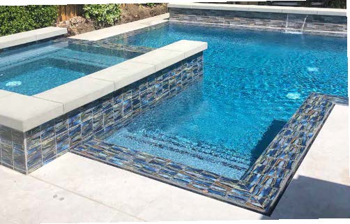 An inviting scene displaying the NAMI SHORELINE 6X6 installed beautifully in a loose layout. Perfect for creating a calming environment with its soft hues and textures.