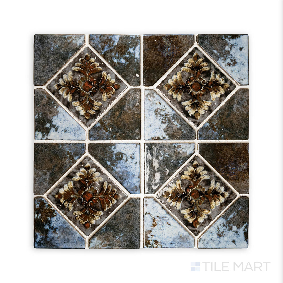 Detailed shot emphasizing the JOYA 500 COTTO 6" DECO showing off its intricate design and polished SEMI GLOSS. Perfect for pairing with a range of interior styles and color palettes.