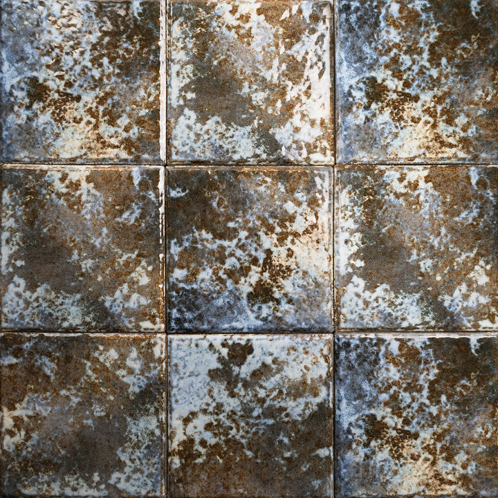 An elevated view emphasizing the JOYA 600 COTTO 6X6 in SEMI GLOSS finish. A perfect fit for accent walls or floors, offering a polished appearance.